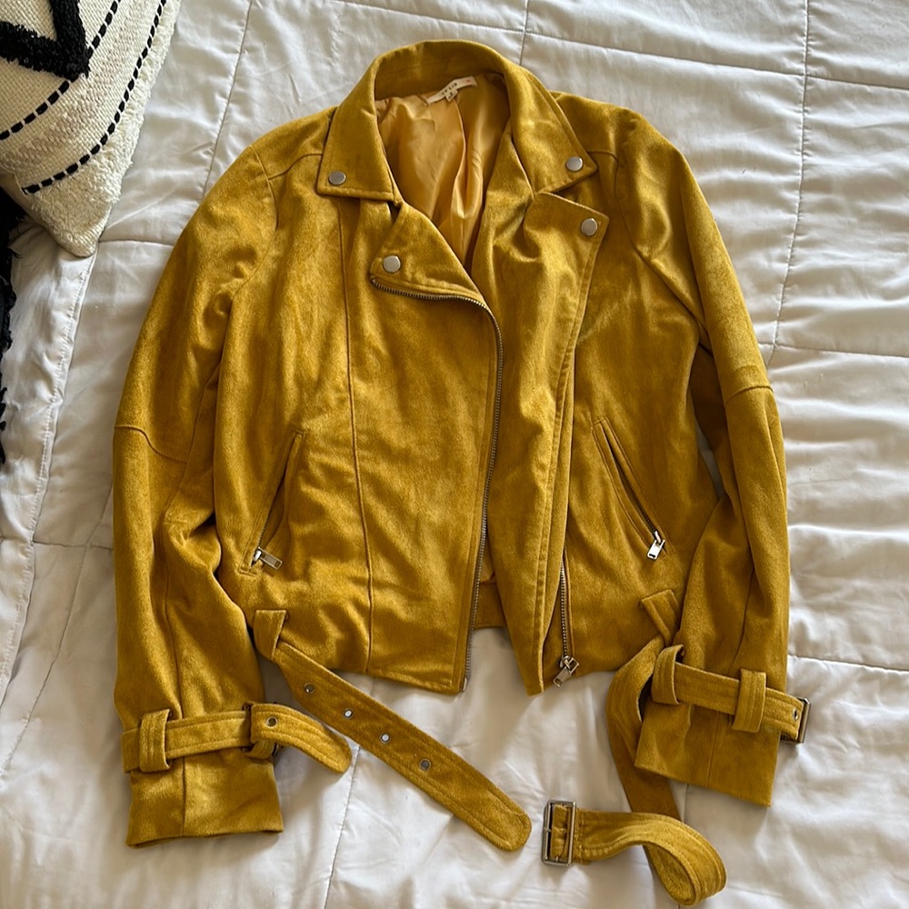 Mustard Suede Moro Jacket